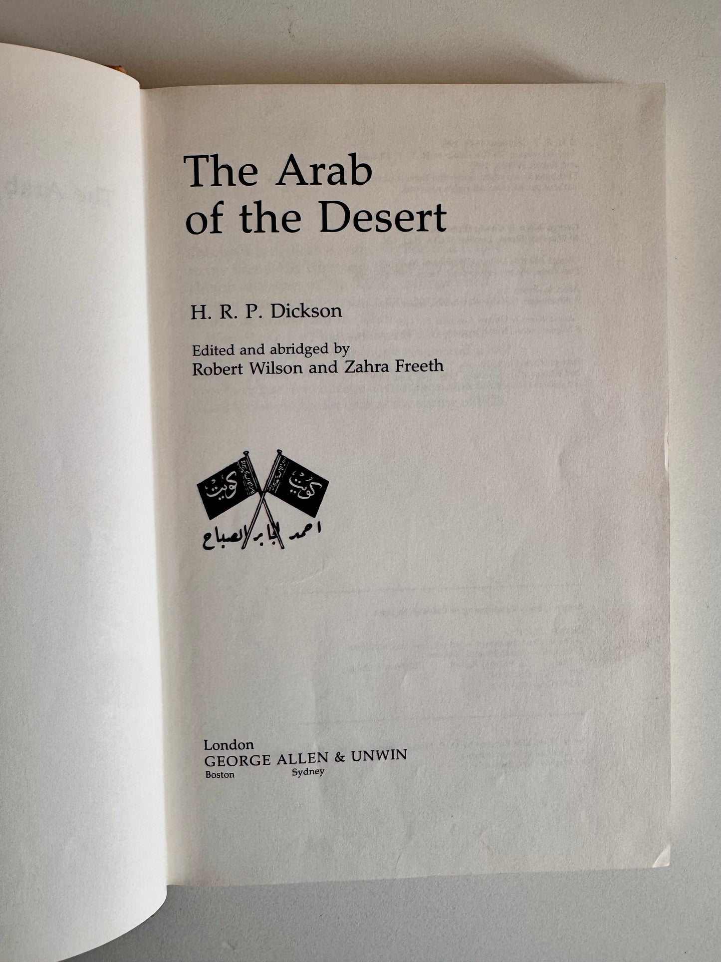 The Arab of the Desert – H.R.P. Dickson, 1983 Third Edition