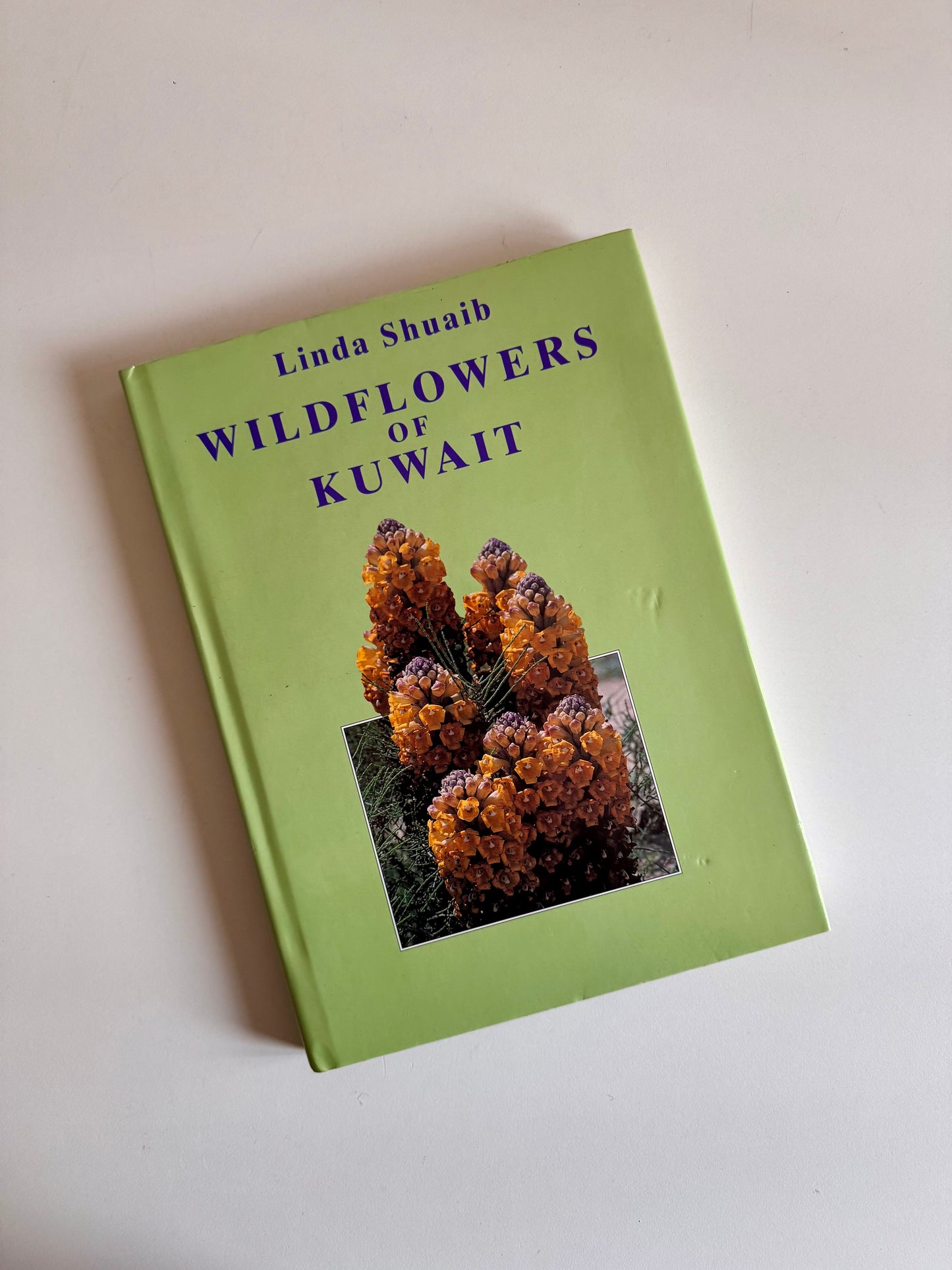 Vintage 1995 "Wildflowers of Kuwait" Hardcover by Linda Shuaib – Rare Kuwait Natural History Book
