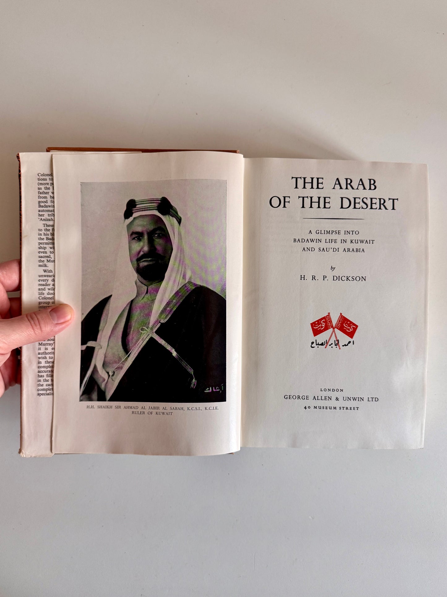 1967 H.R.P. Dickson – The Arab of the Desert – Fourth Impression with Original Dust Jacket & Kuwait Provenance
