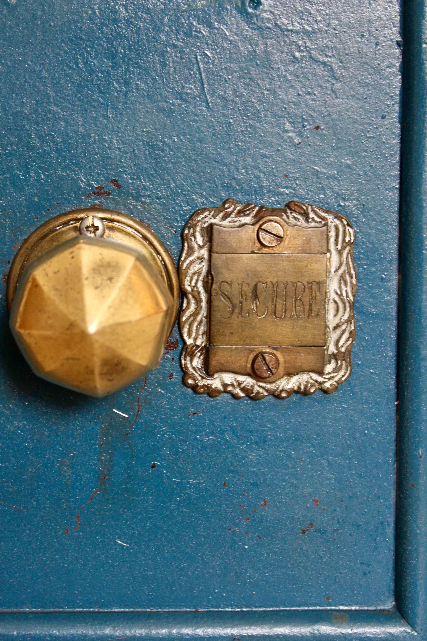 Vintage 1950s Indian Steel Safe with Original Key