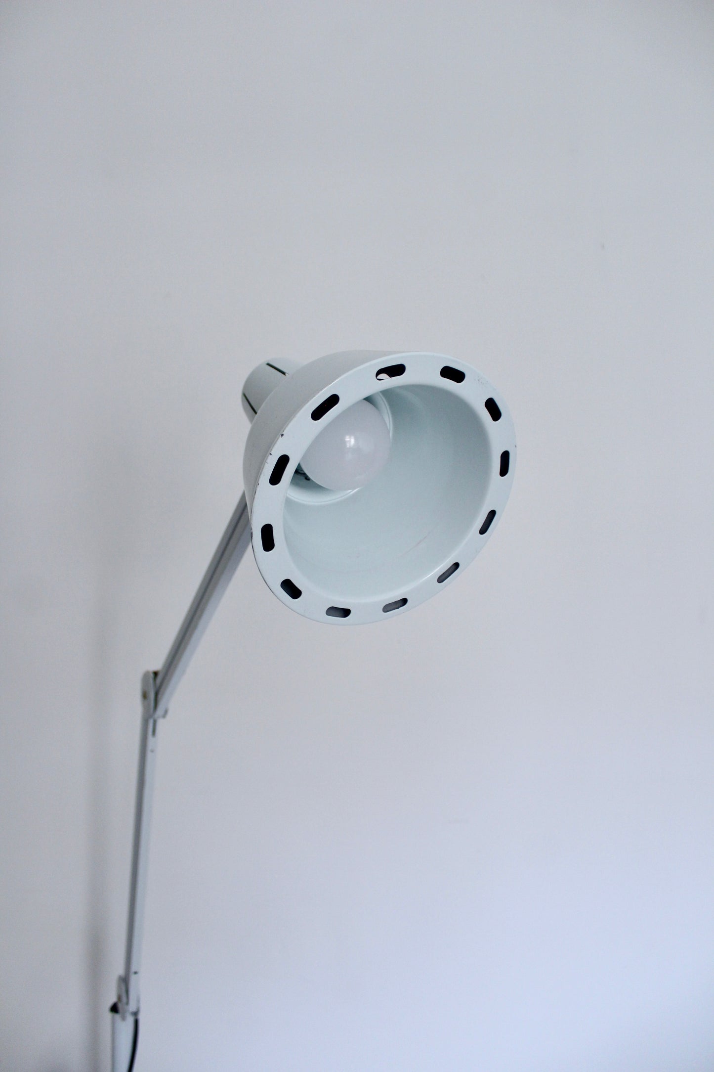 Industrial Adjustable Examination Floor Lamp on Casters