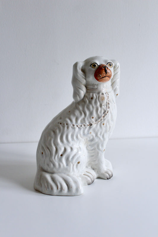 Victorian Staffordshire-style Spaniel Figure, late 19th century (circa 1880–1900)