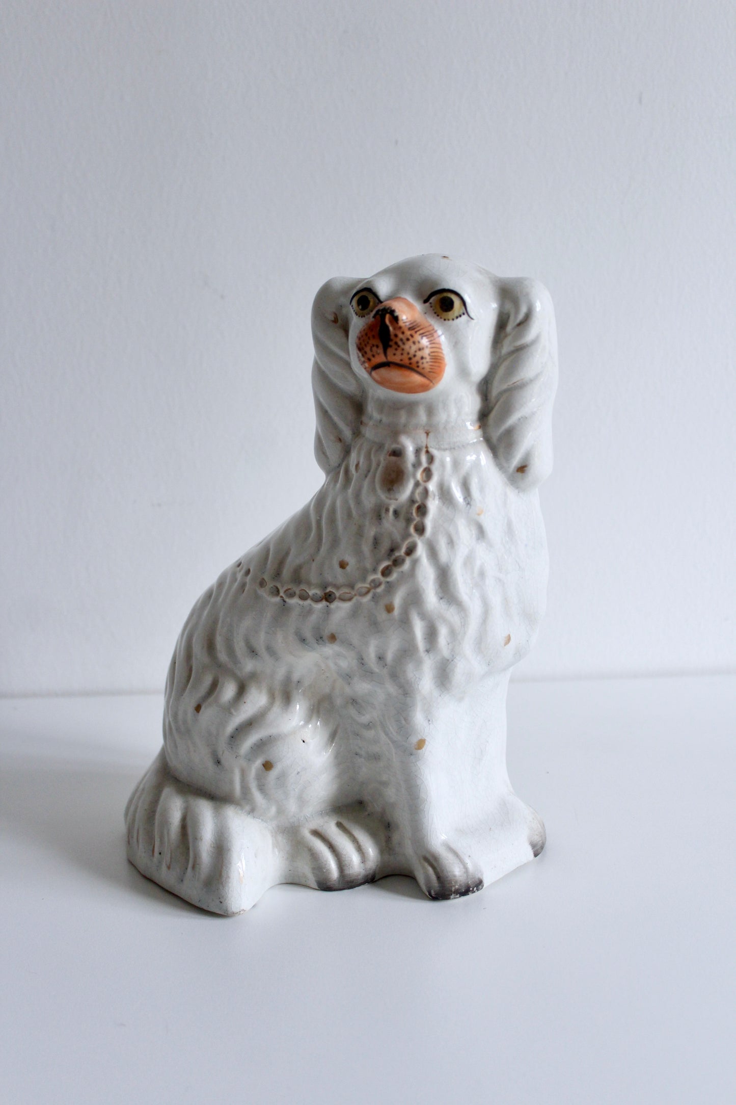 Victorian Staffordshire-style Spaniel Figure, late 19th century (circa 1880–1900)