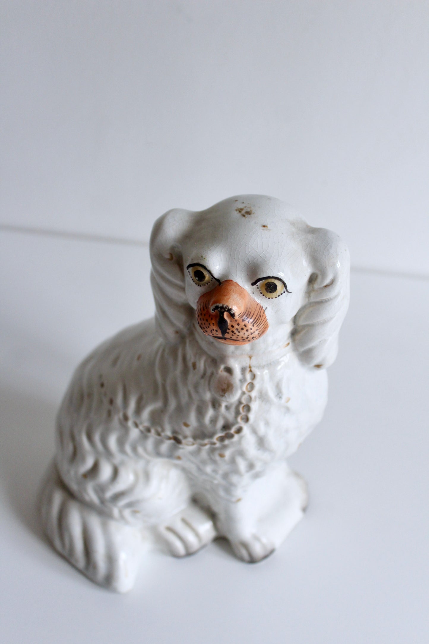 Victorian Staffordshire-style Spaniel Figure, late 19th century (circa 1880–1900)