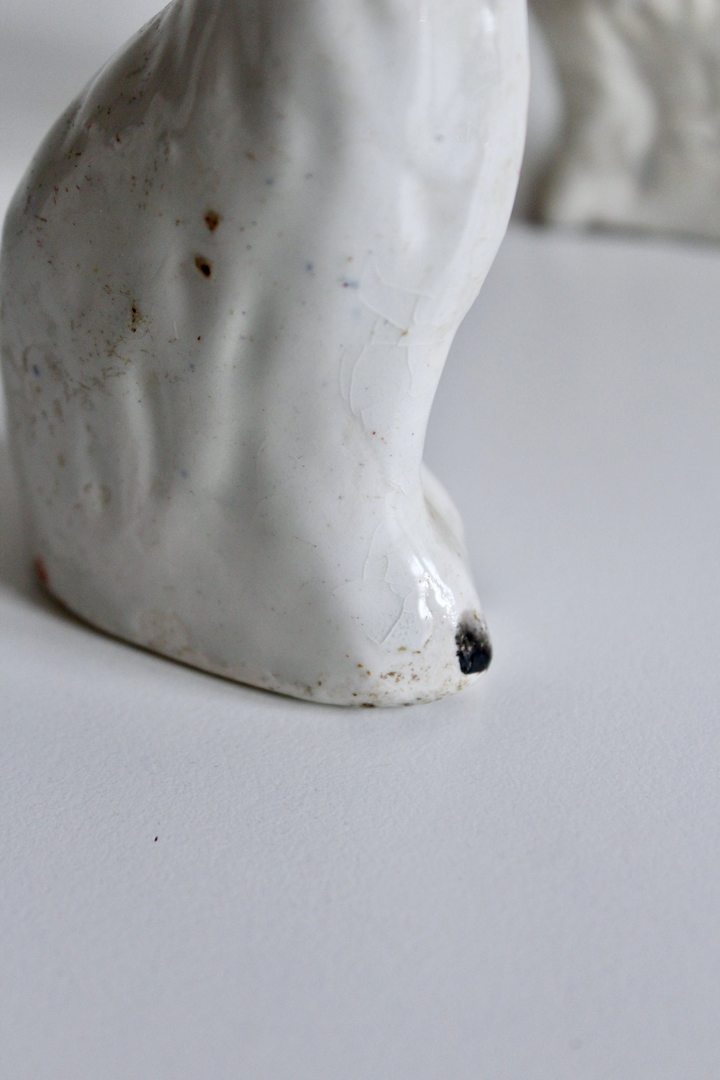 Victorian Staffordshire Spaniel Figures (Pair)