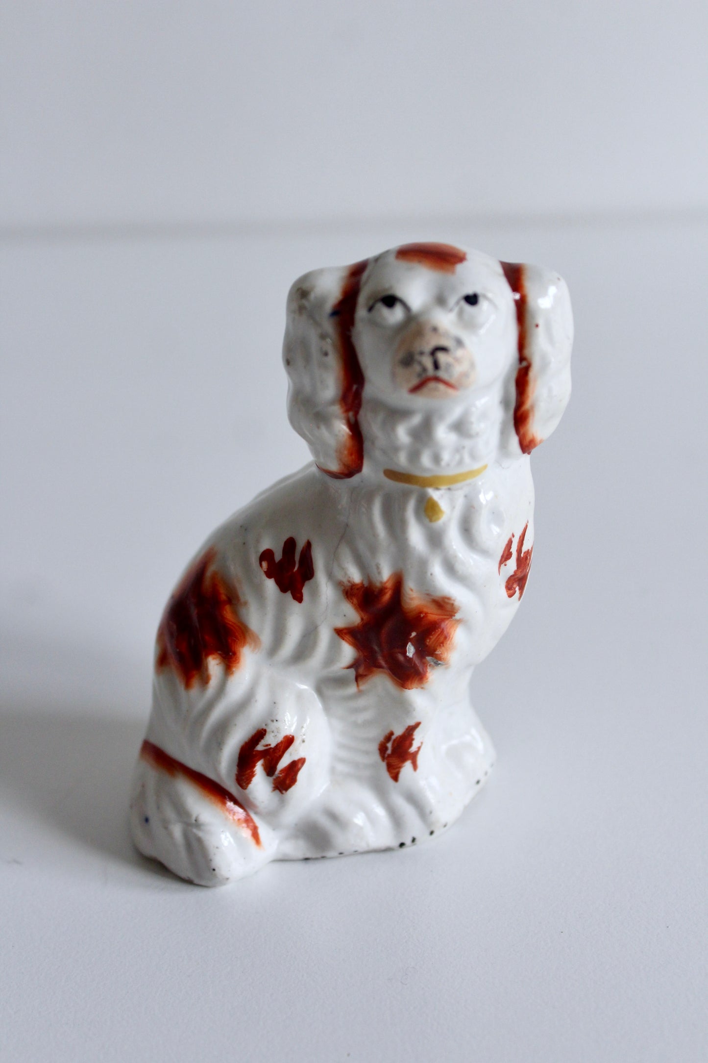 Victorian Staffordshire Spaniel Figures (Pair)