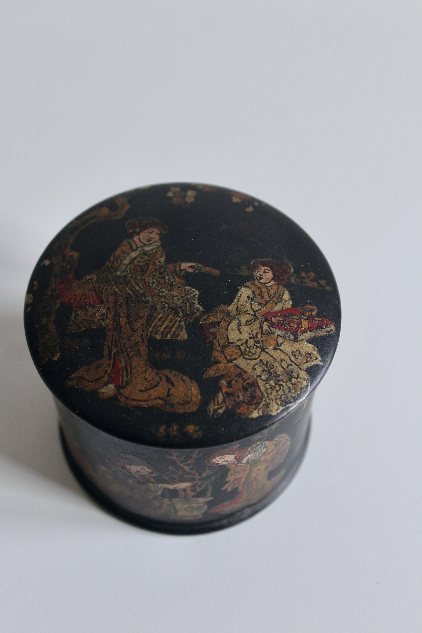 Vintage Japanese Lacquered Trinket Box