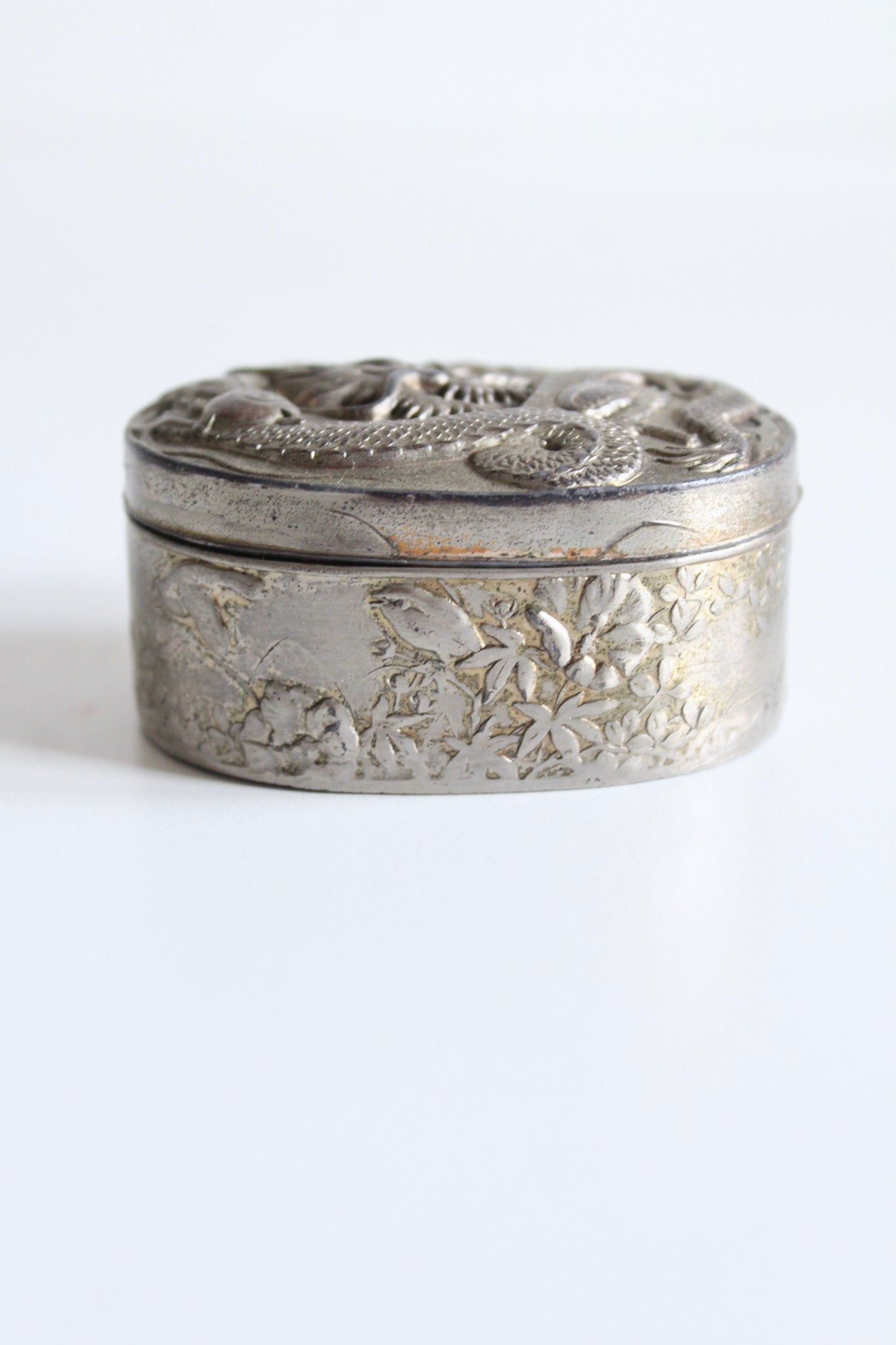 Chinese Dragon Jewelry Box with Silk Lining
