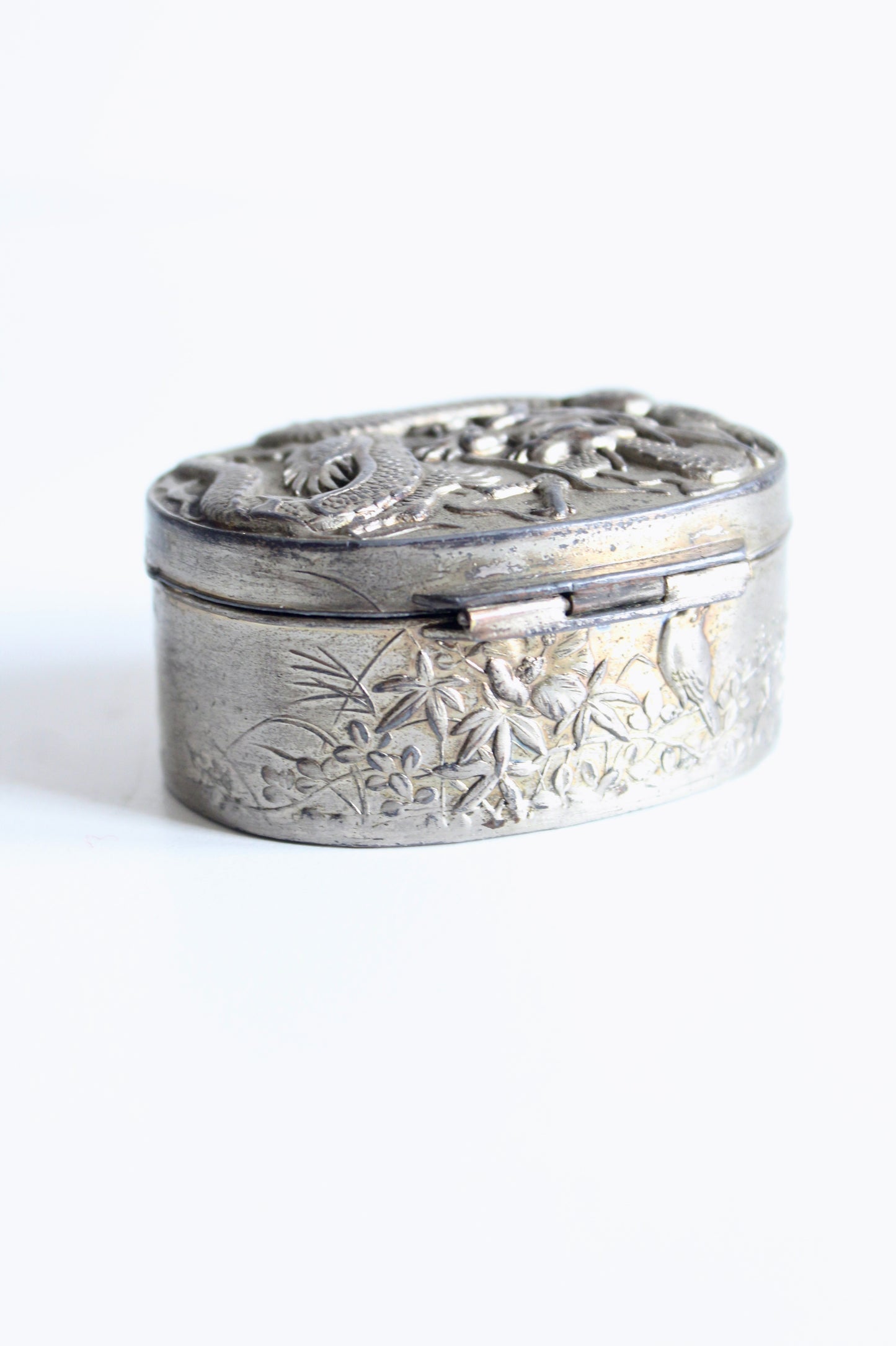Chinese Dragon Jewelry Box with Silk Lining