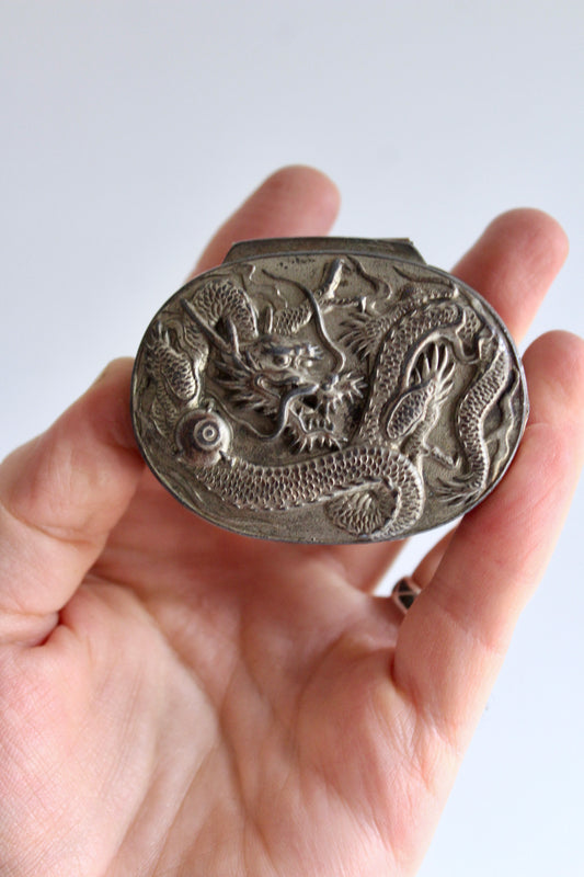 Chinese Dragon Jewelry Box with Silk Lining