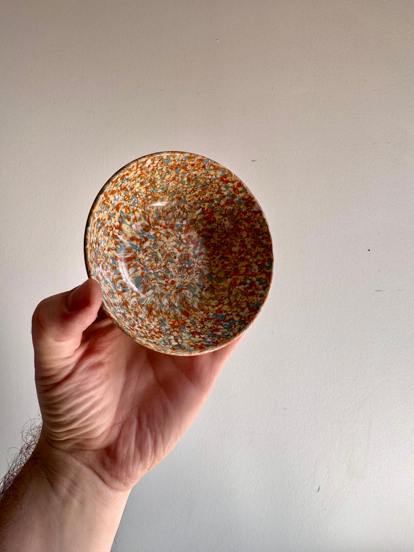 Vintage Mid-Century Confetti Melamine Bowls – Set of Two, c. 1950s–60s