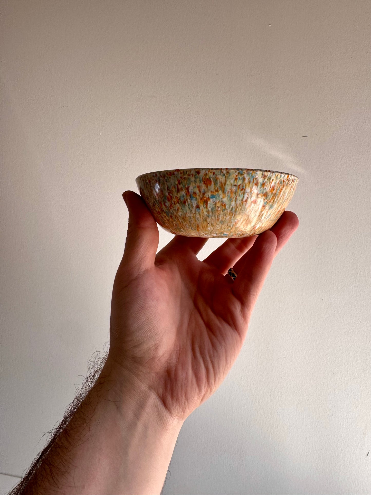 Vintage Mid-Century Confetti Melamine Bowls – Set of Two, c. 1950s–60s