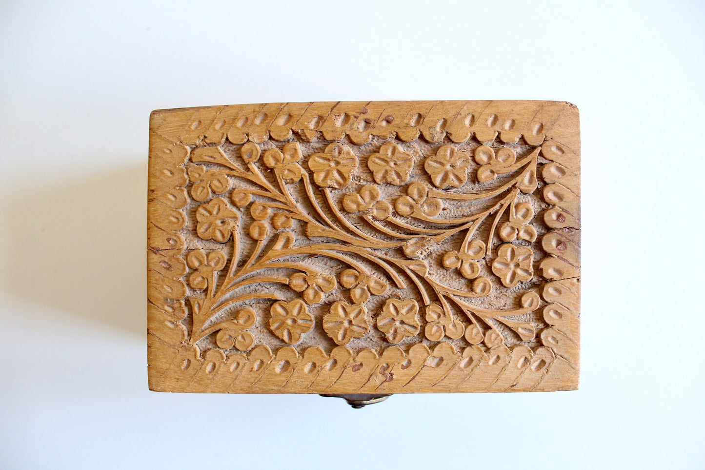 Small Vintage Rosewood Jewelry Box