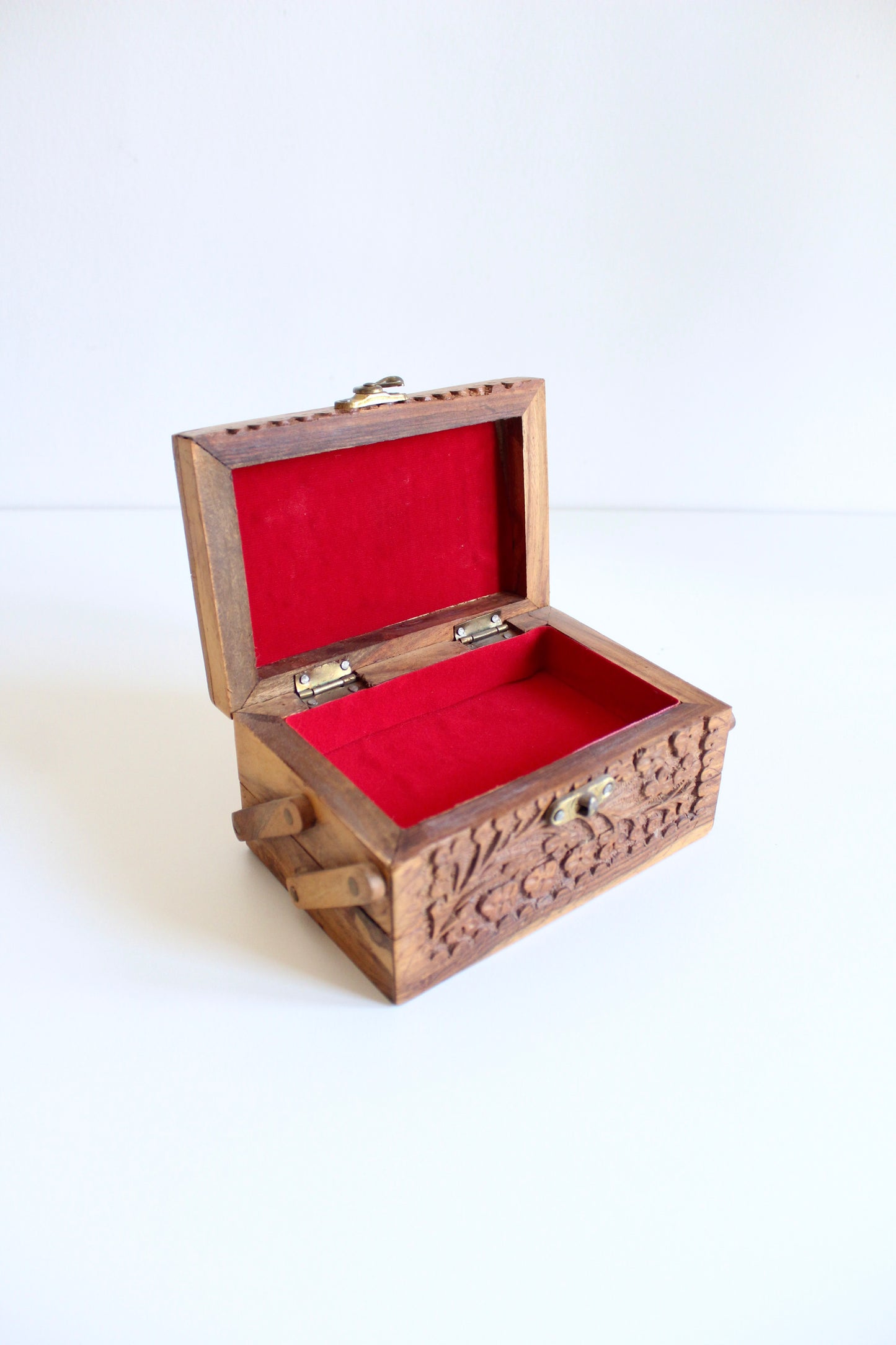 Small Vintage Rosewood Jewelry Box