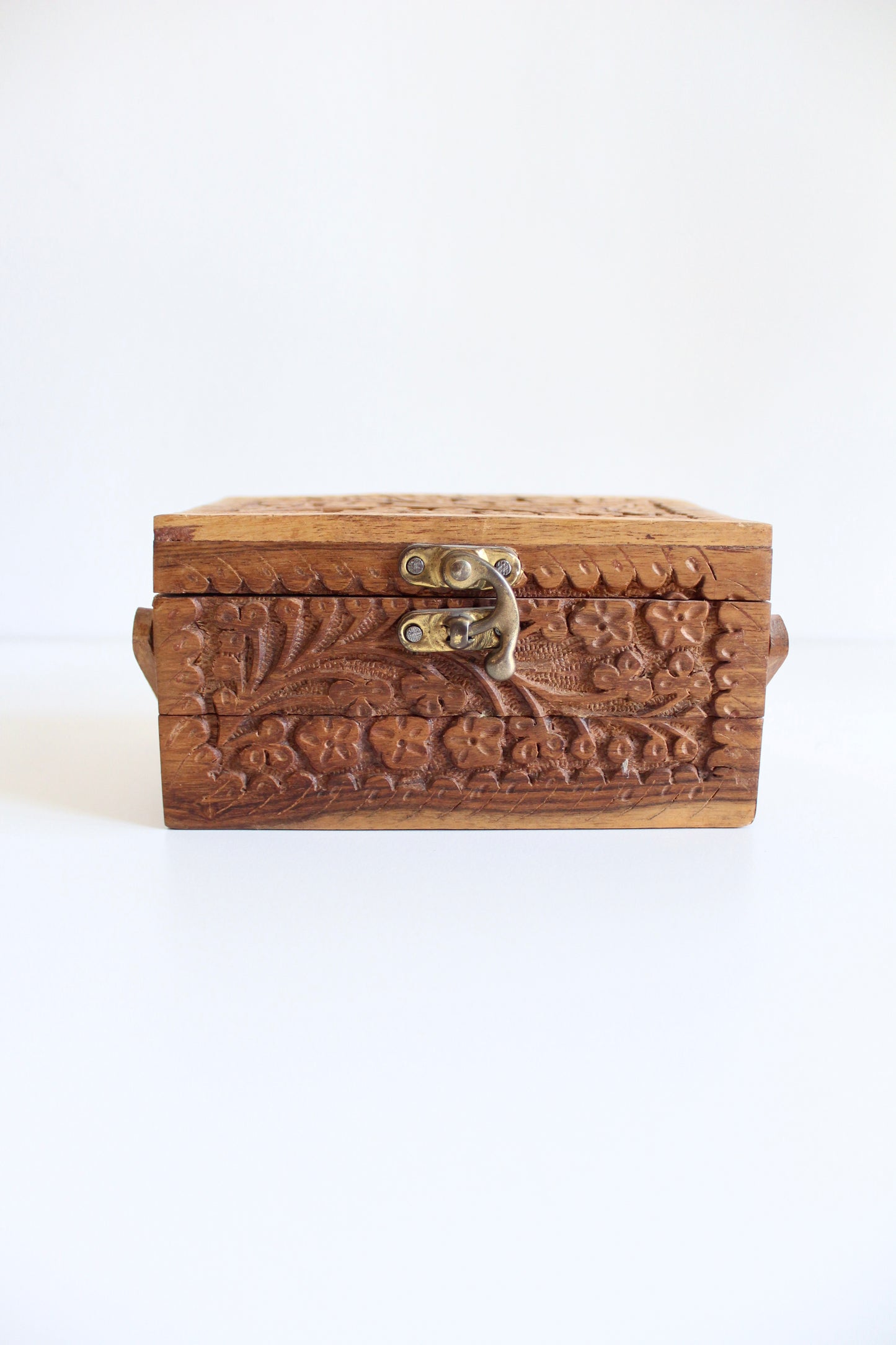 Small Vintage Rosewood Jewelry Box