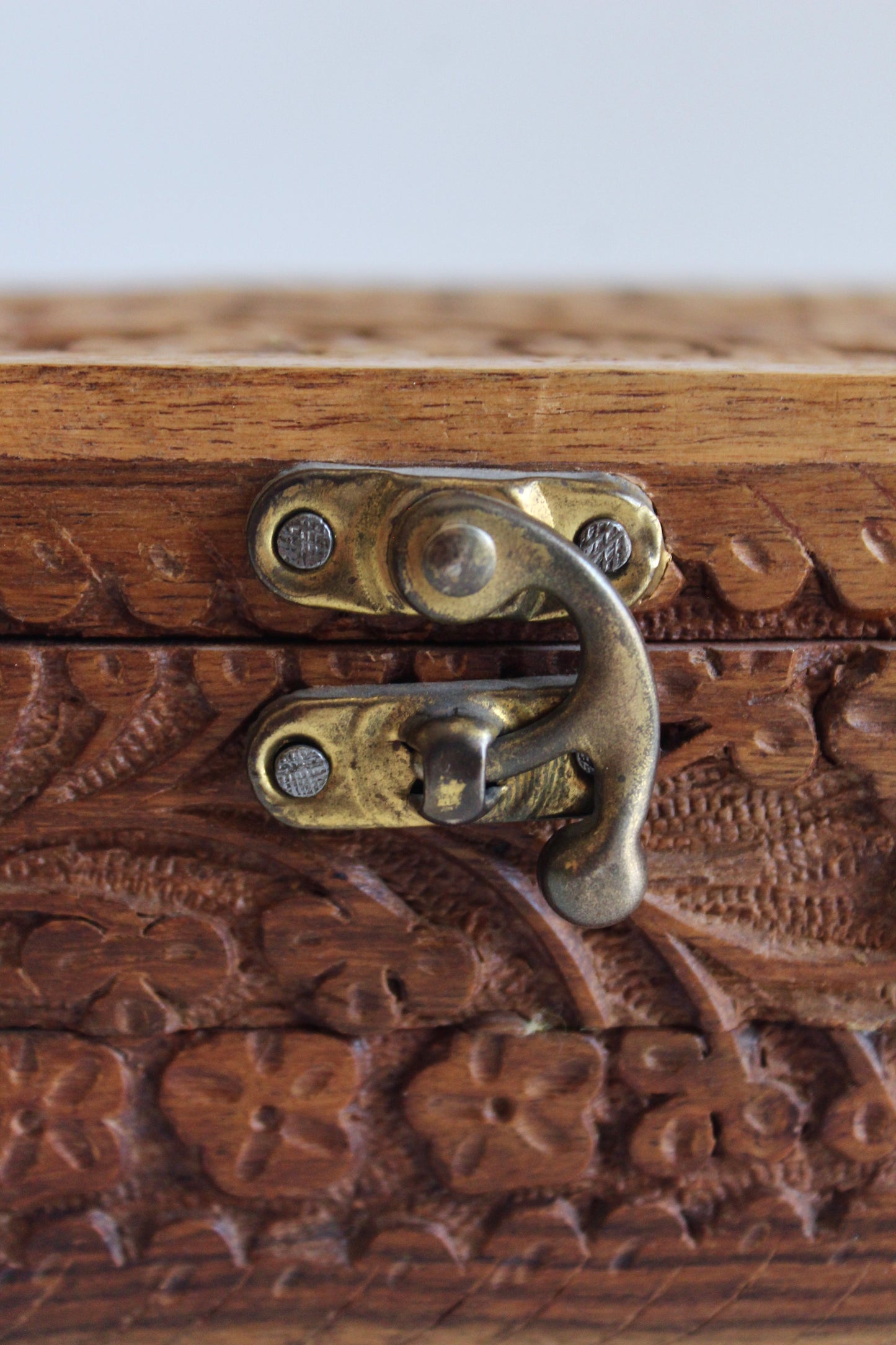 Small Vintage Rosewood Jewelry Box