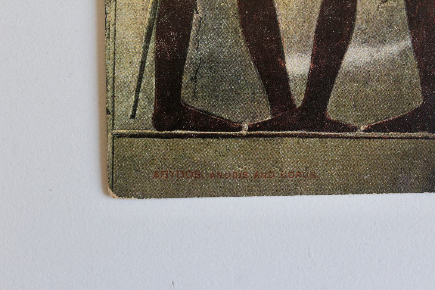 Abydos – Anubis and Horus Egyptian Postcard, 1907