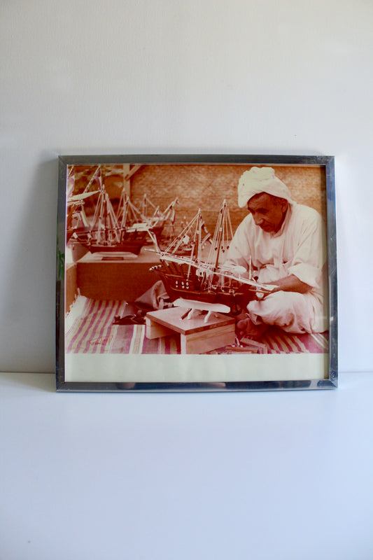 Original Signed 1970s Kuwaiti Photograph by Anwar Al Hasawi – 54 × 64 cm
