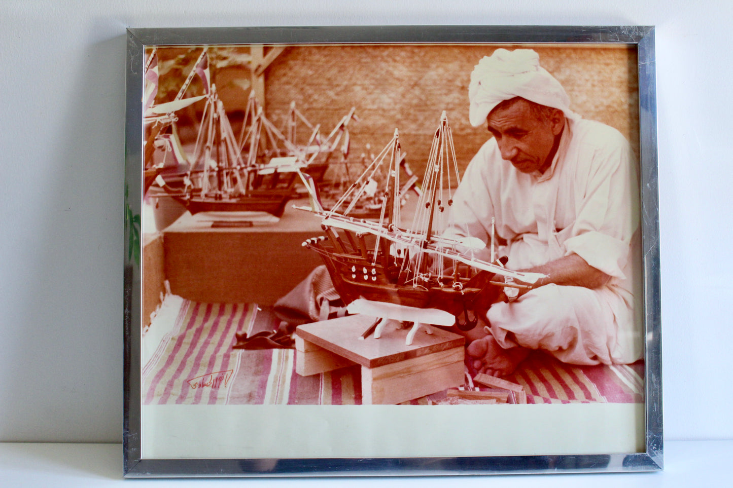 Original Signed 1970s Kuwaiti Photograph by Anwar Al Hasawi – 54 × 64 cm