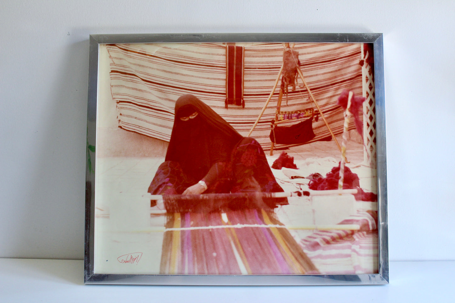Original Signed 1970s Kuwaiti Photograph by Anwar Al Hasawi – 54 × 64 cm