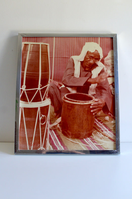 Original Signed 1970s Kuwaiti Photograph by Anwar Al Hasawi – 54 × 64 cm