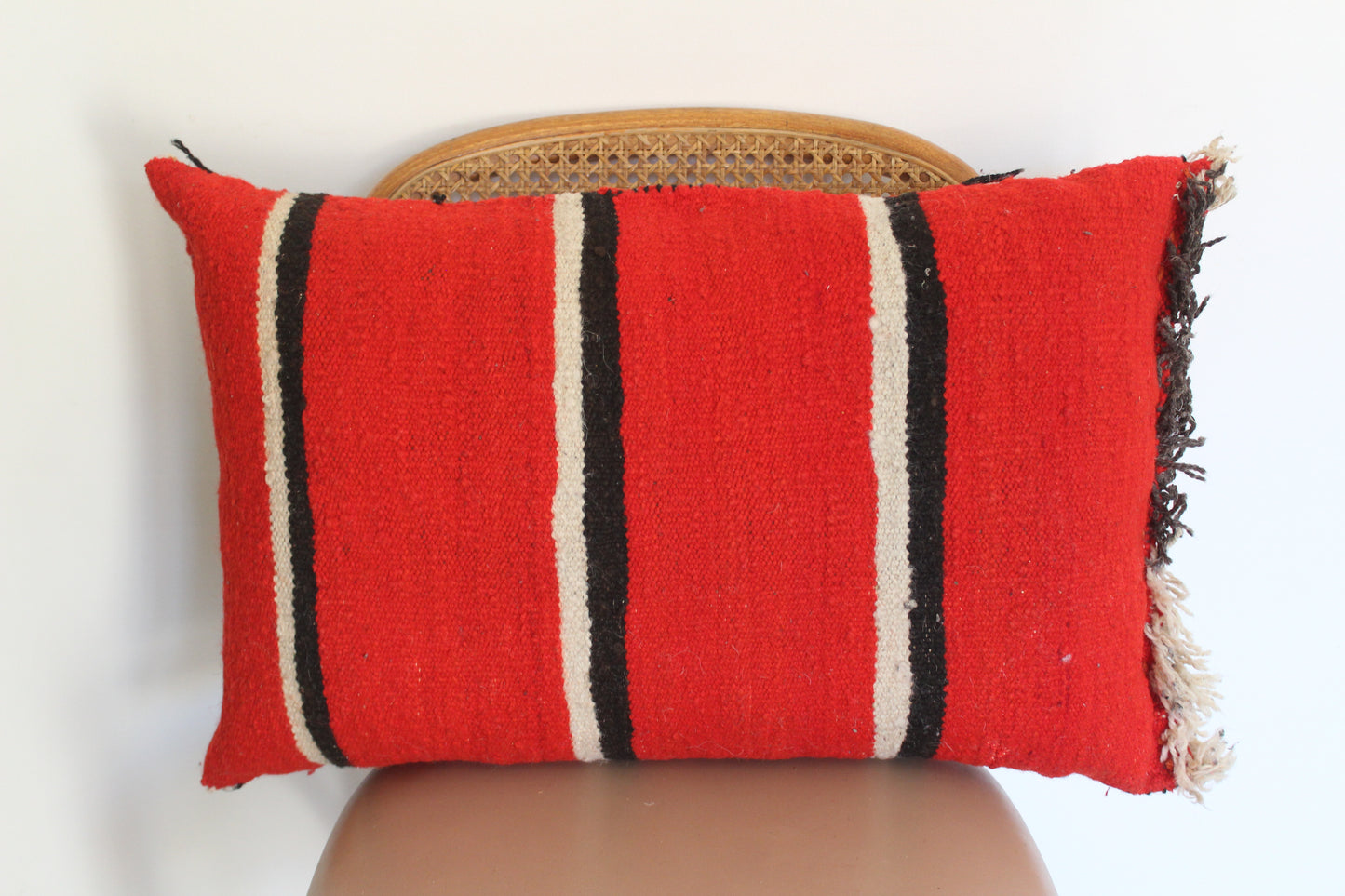 Vintage Handwoven Sadu (Kilim) Wool Cushion