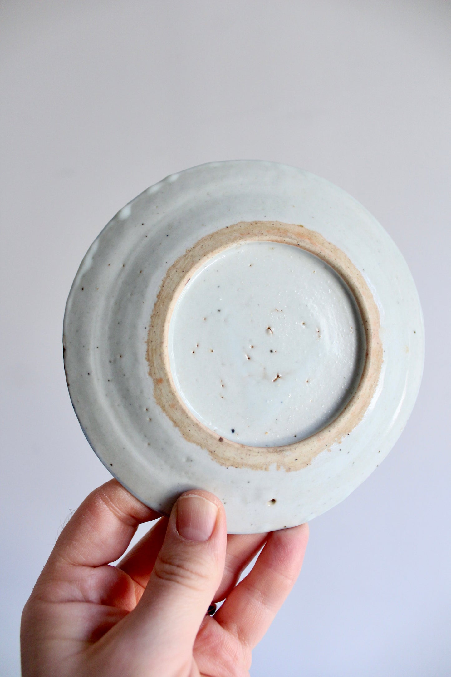 Pair of Vintage Chinese Blue & White Porcelain Plates – 14 cm