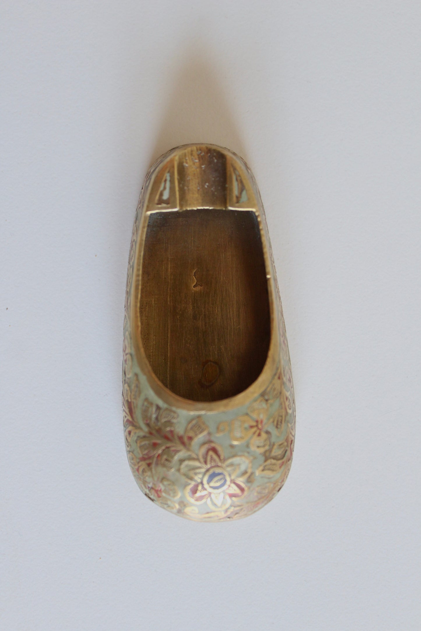 Vintage Indian Brass Clog Ashtray