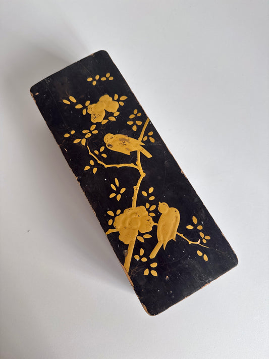 Antique Edo Period Domestic Ink Pen or Incense Lacquered Box